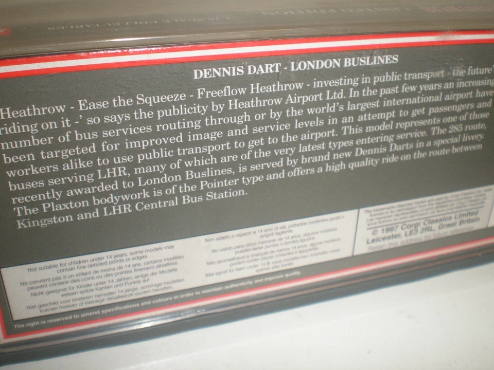 Corgi 42806 Dennis Dart London Buslines 285 Feltham-Heathrow - Image 3 of 4