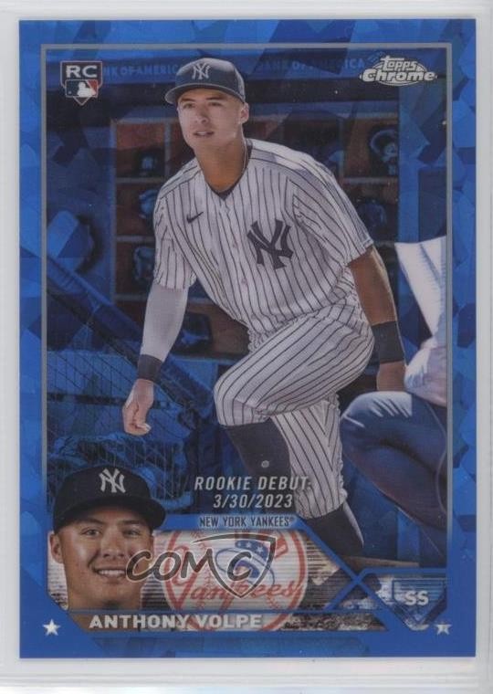 2023 Topps Chrome Update Sapphire Edition Rookie Debut Anthony Volpe 1a7z