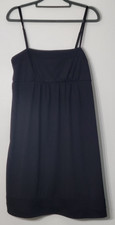 Loft Dress Womens Medium Black Camisole Knee Length Casual Lightweight