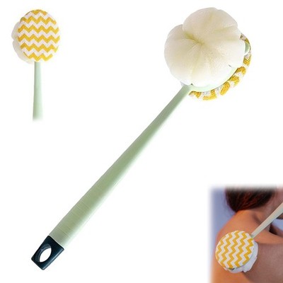Bath Back Scrubber Brush for Shower,Dry Brushing Body Men Green 