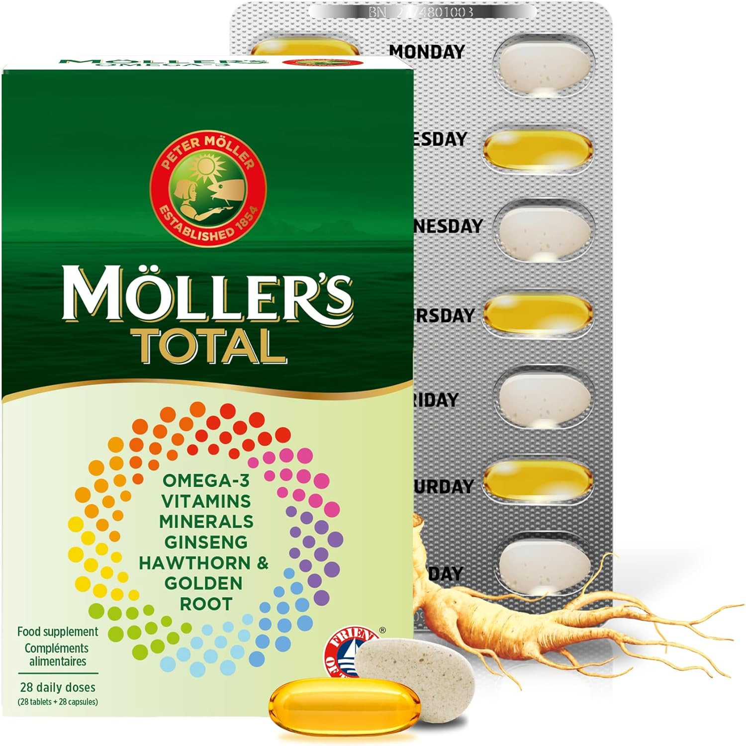 Moller’S ® | Total | Integratore Alimentare Dietetico Giornaliero Completo | Ome