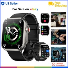 Smart Watch Men Women HD Fitness Tracker Call 120 Sport Modes Waterproof