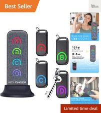 Key Finder, 80dB RF Item Tracker Locator with Super-Long Working Range Grey