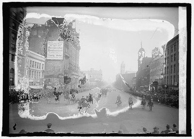 Washington D.C. Coolidge Inauguration Parade 1925 Horse Riders Broad Street