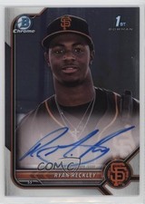 2022 Bowman Chrome Prospect Auto Ryan Reckley #CPA-RR Auto 7i2