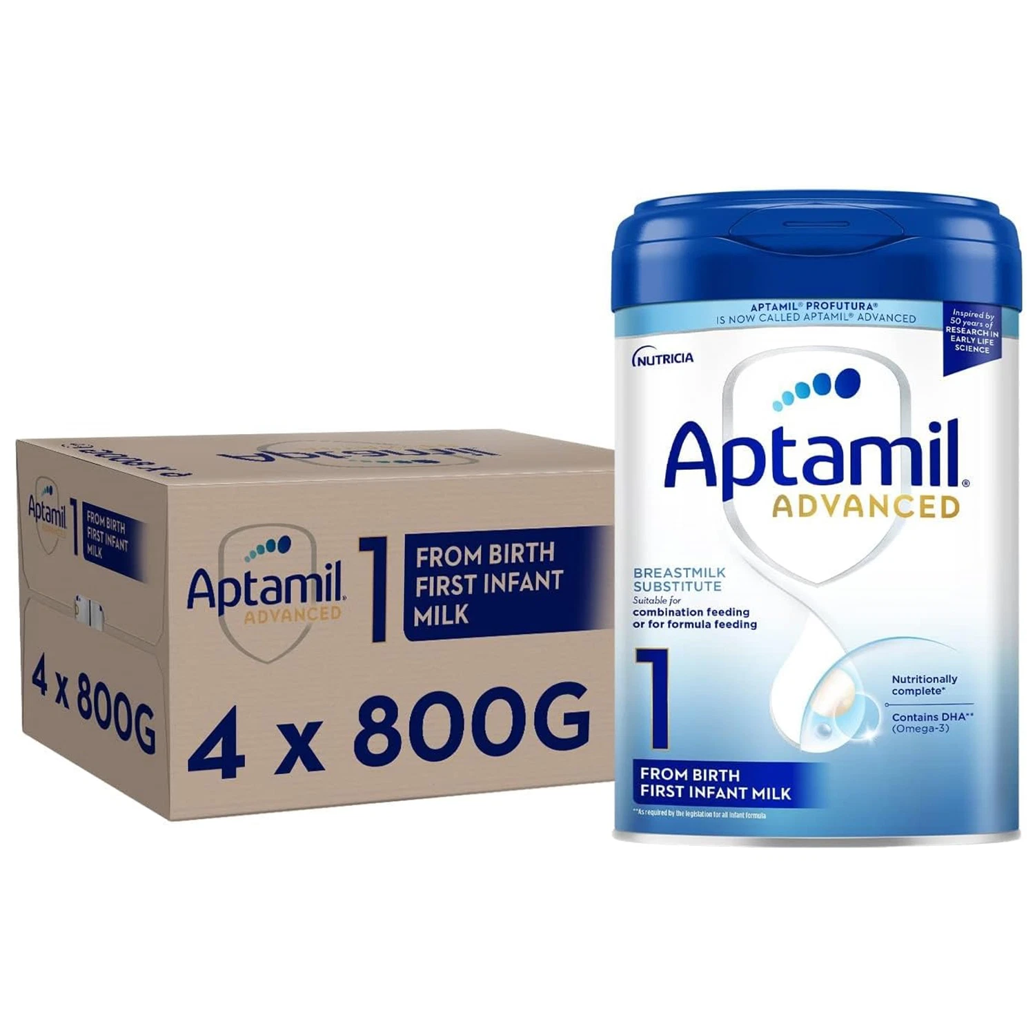 4 x 800g Aptamil Advanced 1 First Infant Baby Milk Powder From Birth Formula
Opens in a new window o