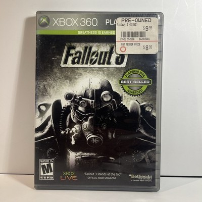 Fallout 3 (Microsoft Xbox 360) Platinum Hits w Manual CIB