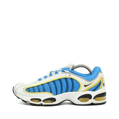 Nike Herren Air Max Tailwind IV Sneaker Weiß/Blau/Gelb Low-Top Dämpfung EU 43