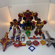Juego Power Rangers Ninja Acero DX Lion Hao Usado Faltan Piezas Armas Cara de León