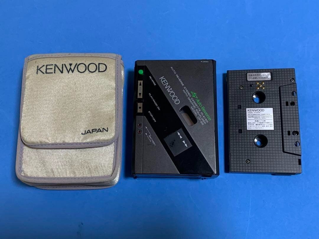 KENWOOD CP-G5 Auto Reverse Stereo Cassette Player Tested Working