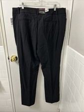 George Modern Pants Womens Black Size 18 L32 Straight Fit YKK Trousers NWT