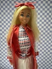 Vintage 1975 Or 1979 Malibu Barbie Wearing Get Ups N Go #9739