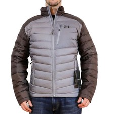 NEW Under Armour ISO Down JACKET Steel / Charcoal Men's Small UA Puffer