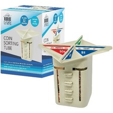 Nadex NCS8-1133 All-in-One Manual Coin Sorter - Counter and Wrapper Tube  