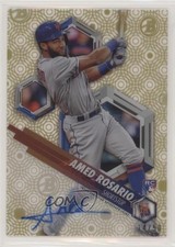 2018 Bowman High Tek Gold Rainbow Diffractor 14/50 Amed Rosario #RHT-AR Auto fm0