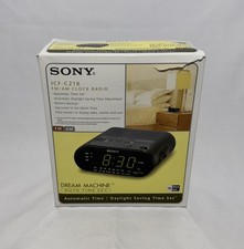 Sony Dream Machine ICF-C218 Automatic Digital Alarm Clock With AM / FM Radio NEW