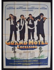 manifesto GRAND HOTEL EXCELSIOR Carlo Verdone Adriano Celentano Montesano A106