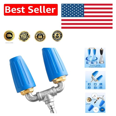 #ad #ad Efficient Dual Turbo Nozzle 4000 PSI with Quick Connect for Pressure Washers $52.28