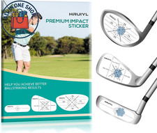 Golf Impact Tape Stickers for Sweet Spot and Swing Consistency Training