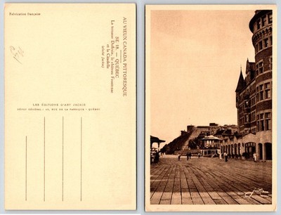Quebec Canada Dufferin Terrace Chateau Frontenac Postcard AI218