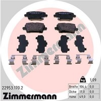 Zimmermann BremsbelÄGe Passend FüR Opel Insignia Z18