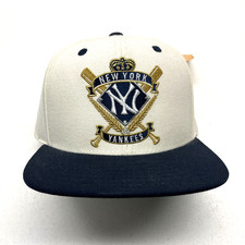 Vintage New York Yankees Hat Cap SnapBack Spell Out 90s NWT