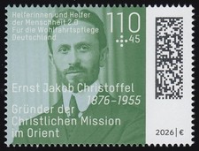 3946 Wofa 110 + 45 E. J. Christoffel, Theologian and Missionary, MNH **