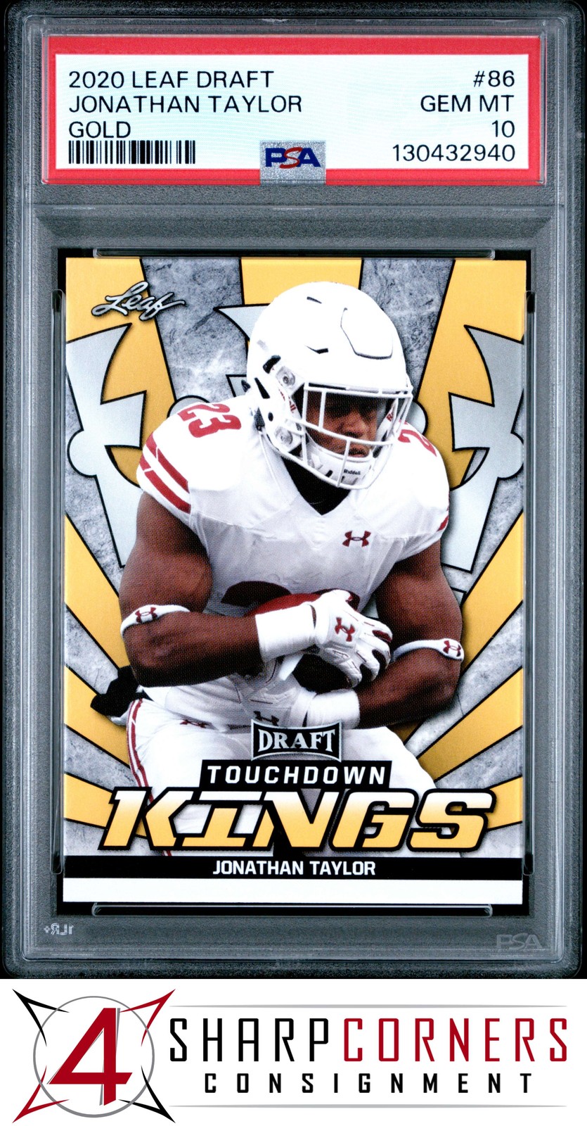 Jonathan Taylor Leaf Draft #86 Gold