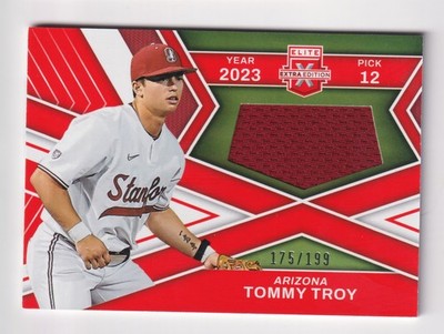 2023 Elite Extra Edition FIRST ROUND MATERIALS RELIC TOMMY TROY RC /199 QTY