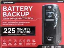 CYBERPOWER Battery Backup LX1500GAVR 1500va/900w 120v NEW