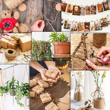 2400Feet Natural Jute Twine Strong Garden Twine Rope for Arts Crafts Gift Wra...