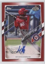 2021 Topps Pro Debut Red Auto 8/10 Jeremy De La Rosa #PD-97 Auto nd3
