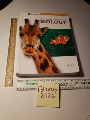 Apologia Exploring Creation with Biology 3rd Edition PB By Vicki Dincher AS IS 