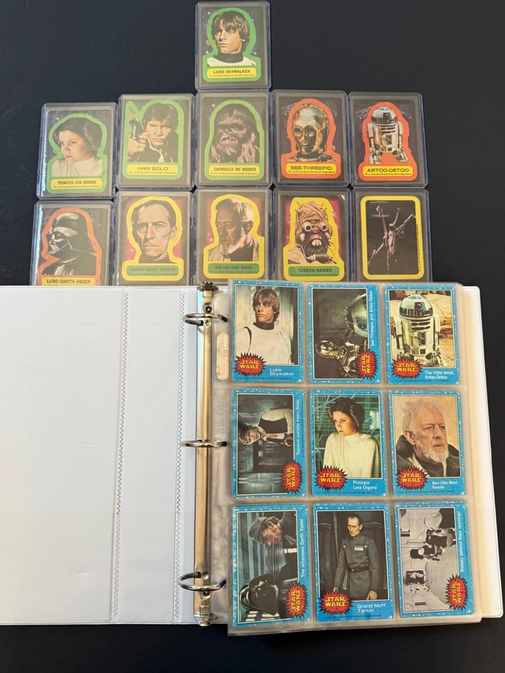 Star Wars Topps Karten Sets Serie 1-3 Komplett & 1. Serie Sticker - Bild 1 von 4
