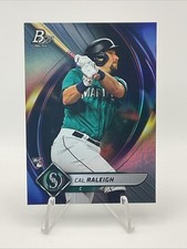 2022 Bowman Platinum Cal Raleigh #83 (RC) Base Seattle Mariners Rookie Card