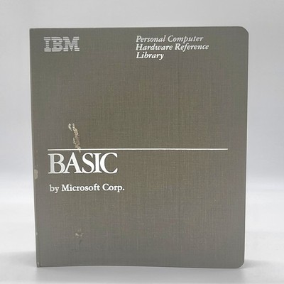 IBM BASIC by Microsoft Corp Reference Library Binder Slipcase 6025010