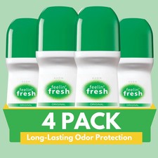 Avon Feeling Fresh Deodorant Antiperspirant Roll-On, 2.6 fl. oz Pack of 4 
