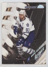 1996-97 Leaf Leather & Laces Promo /5000 Doug Gilmour (XXXX/5000) #14 HOF 0o5