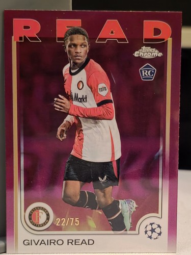 Givairo Read /75 Purple Refractor Rookie RC Feyenoord Topps Chrome UCL 2024/25
