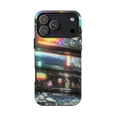 Phone Ink - iPhone | Galaxy | Pixel Case - Iridescent Digital Computer Data