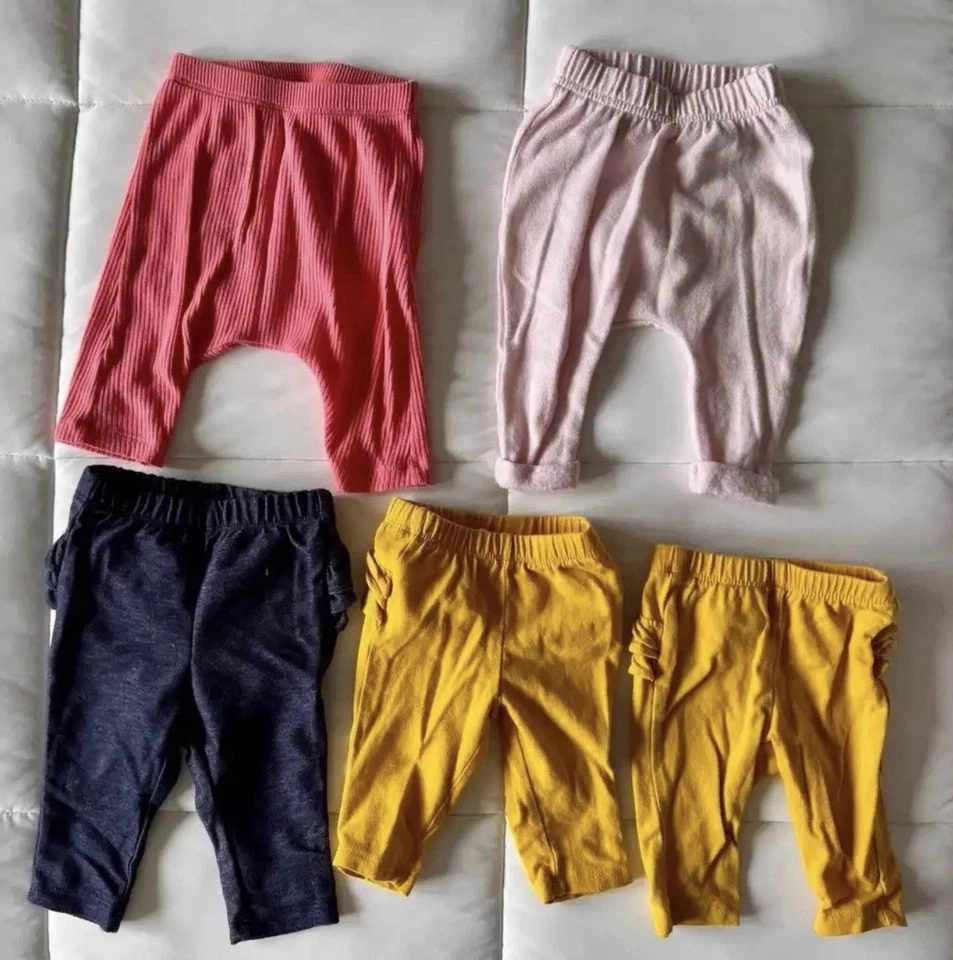 Baby Girl Clothes (Size Newborn / 0-3 Months) - Large Lot of 68 Items + Extras - Image 3 of 4