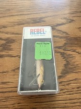 Vintage USA Made Rebel High Floating Minnow J50-02 2.5" Gold Fishing Lure