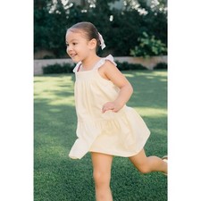 The Proper Peony Pima Knit Sundress - Yellow Stripe NWT size 6