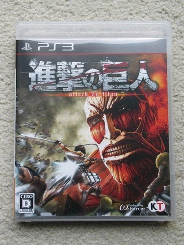 Attack on Titan PS3 Game Koei Tecmo Shingeki no Kyojin Japan Version With Case