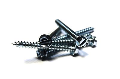 (500) 12x2 ''Type A'' Slotted Hex Head Sheet Metal Screws
