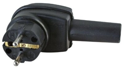 Kopp 178216009 Schutzkontakt-Vollgummi-Winkelstecker