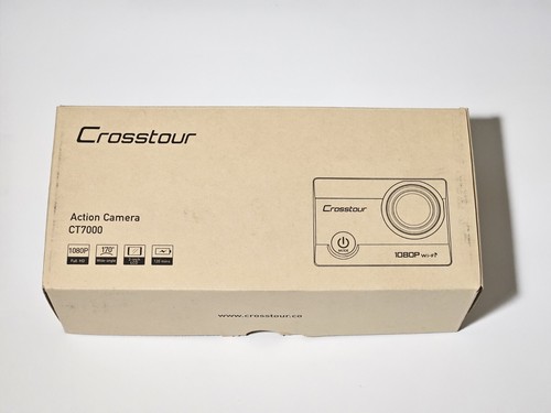 Open Box Crosstour CT7000 Action Camera Wide Angle Lens 1080P w/ Accessories - Picture 2 of 18