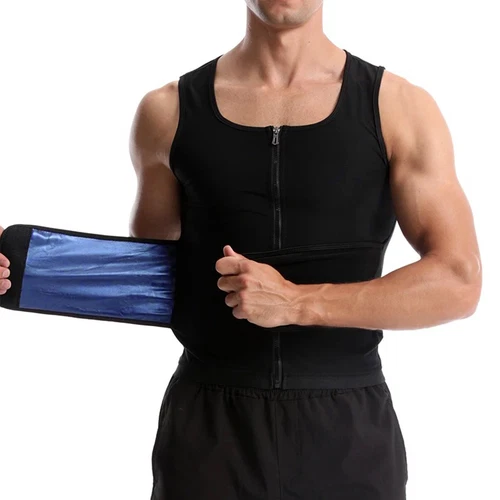 Chaleco que mejora el sudor atrapa el calor para hombre traje de sauna camisa de compresión modelador top - Imagen 11 de 19