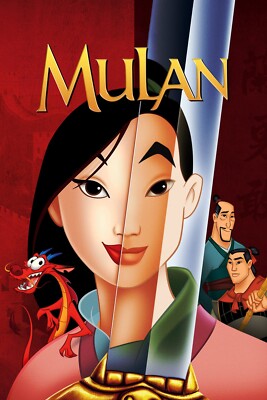1998 Mulan Movie Poster 11X17 Ming-Na Wen Eddie Murphy BD Wong Mushu Shang   