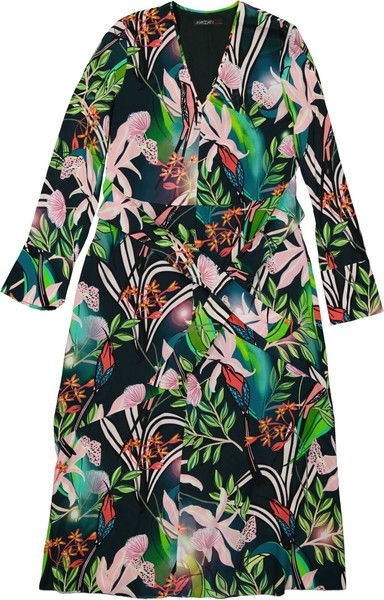Neu! Damen Kleid Von Marc Cain N 4 / 40 GrüN-Mix-image